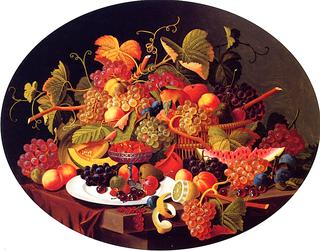 Elaborate Still Life with Fruit upon a Table