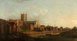 Worcester from the Severn