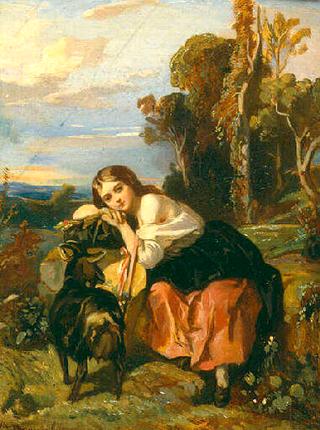 Young Girl with a Goat