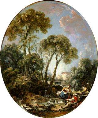 Landscape with Fisherman and a Young Woman