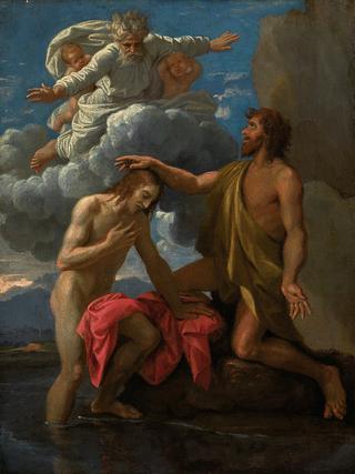 Saint John baptising Christ
