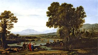 A River Landscape with Jacob and Laban and His Daughters