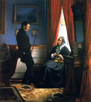 The Artist's Parents, Mr. and Mrs. Bloch in Their Sitting Room