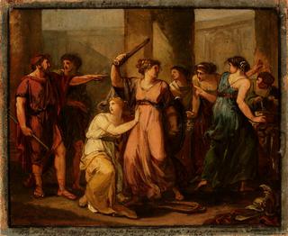 尤利西斯发现阿喀琉斯藏在莱科米德国王的女儿们中间