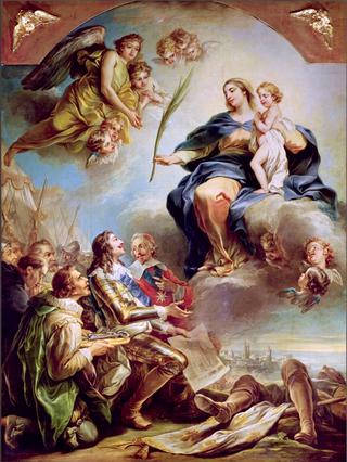 圣奥古斯丁-路易十三将圣母院献给圣母