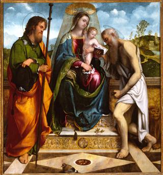 Madonna and Child with Saints James Major and Jerome