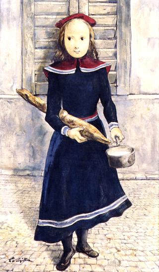 Girl with Baguette