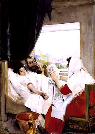 The First Morning (Albert and Charlotte Dubray Besnard and their Son, Robert)