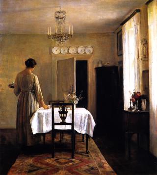 Artist's Wife Setting the Table