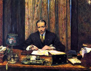 Lucien Rosengart at His Desk