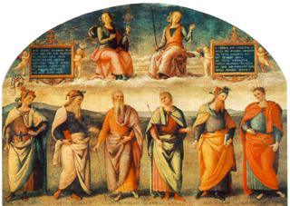 Prudence and Justice with Six Antique Wisemen