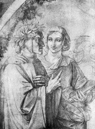 Beatrice and Dante (Detail of the Cartoon)