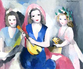 A Trio in Concert with a Girl on the Lute