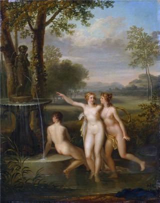 Three Nudes by the Fountain of Love