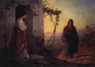 The Sister of Lazarus Greeting Christ