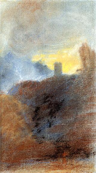 Study for Dolbadern Castle, North Wales
