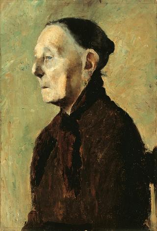 Portrait of an Old Woman's profile