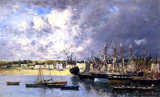 Boats at Anchor in the Port, Portrieux