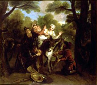 Story of Don Quixote - Don Quixote Deceived by Sancho, Takes a Country Girl for Dulcinea