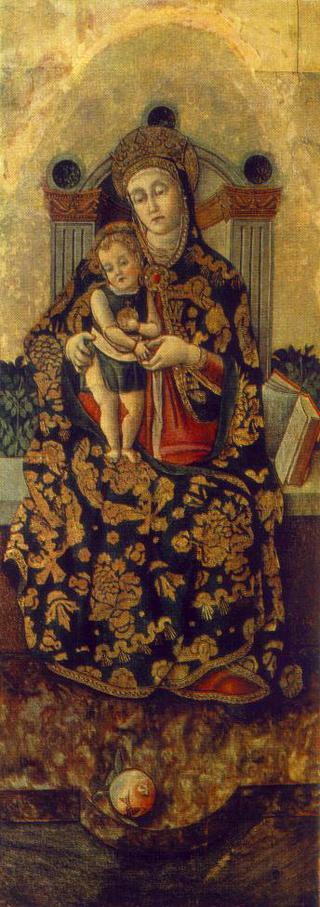 Madonna and Child (center panel from altarpiece)