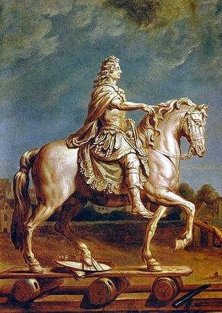 Transporting the Equestrian Statue of Louis XIV to the Place Louis-le-Grand