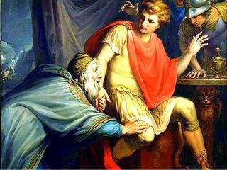 Achilles Besought by Priam for the Body of His Son Hector