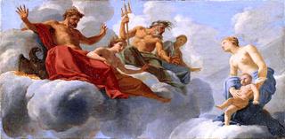 Life of Cupid - Venus Presenting Cupid to Jupiter (study)