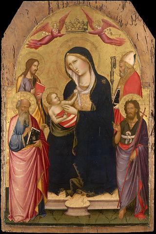 Madonna and Child with St John the Evangelist, St John the Baptist, St James of Compostela and St Nicholas of Bari