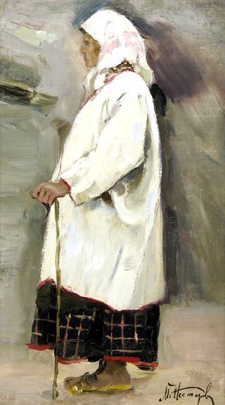 Study of a Peasant Woman for the Painting "Holy Russia"