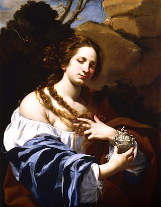 维吉尼亚·达·维佐，艺术家的妻子，作为抹大拉人