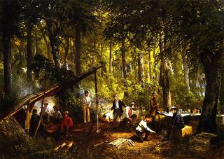 A Hunting Party in the Woods