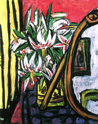 Still Life with Mirror and Turk's Cap Lilies