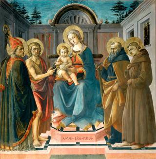 圣母子与圣泽诺比乌斯，施洗约翰，安东尼和阿西西的弗朗西斯