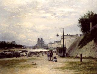 The Louviers Quay at Pont Sully