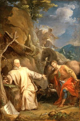 Saint Martin Sharing his Coat with a Beggar