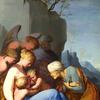 圣洁的家庭与施洗圣约翰，圣伊丽莎白和三个人物