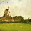 荷兰乡村的风车