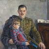 诗人谢尔盖·米哈尔科夫与儿子的画像