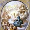 圣母玛利亚在荣耀中与婴儿基督同在