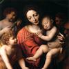 圣母与圣约翰和天使抱着睡着的孩子