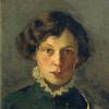 艺术家的第一任妻子M.I.Nesterova的肖像