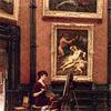 卢浮宫的一位艺术家，与科雷吉奥的《朱庇特与安提俄普》