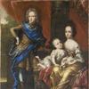 卡尔十二世，瑞典国王，他的妹妹赫德维格·索菲亚和王后尤利卡·埃莱诺拉