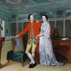 罗兰·温爵士和他的妻子萨宾·路易斯·德赫瓦特在诺塞尔修道院的图书馆