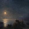 月夜海边古希腊诗人