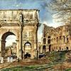 君士坦丁拱门和罗马竞技场