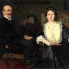 乔治斯皮尔伯格和妻子卡罗琳的双重肖像