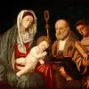 圣母子与圣凯瑟琳的孩子，尼古拉斯和弗朗西斯