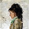 画家的第一任妻子英格伯格·夏洛特·盖德的肖像