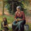 Peasant Woman and Her Daughter, Eragny